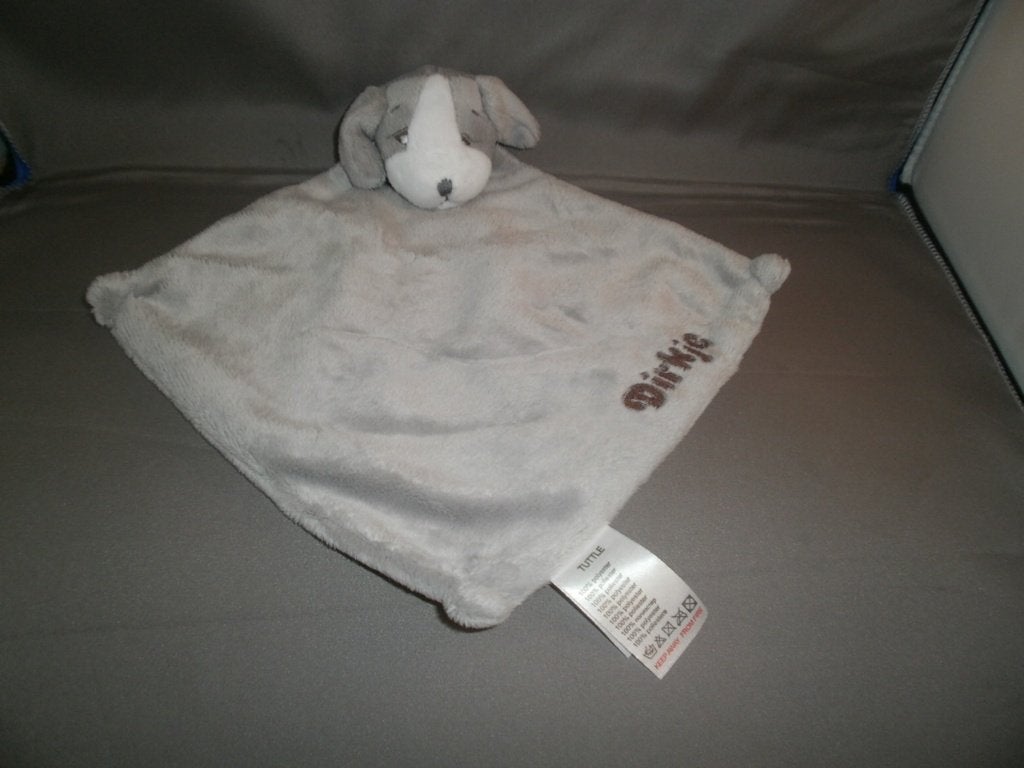 dirkje hond grijs tut doekje hoofdje grijs/wit velours, Overige merken, Grijs, Nieuw, Met label