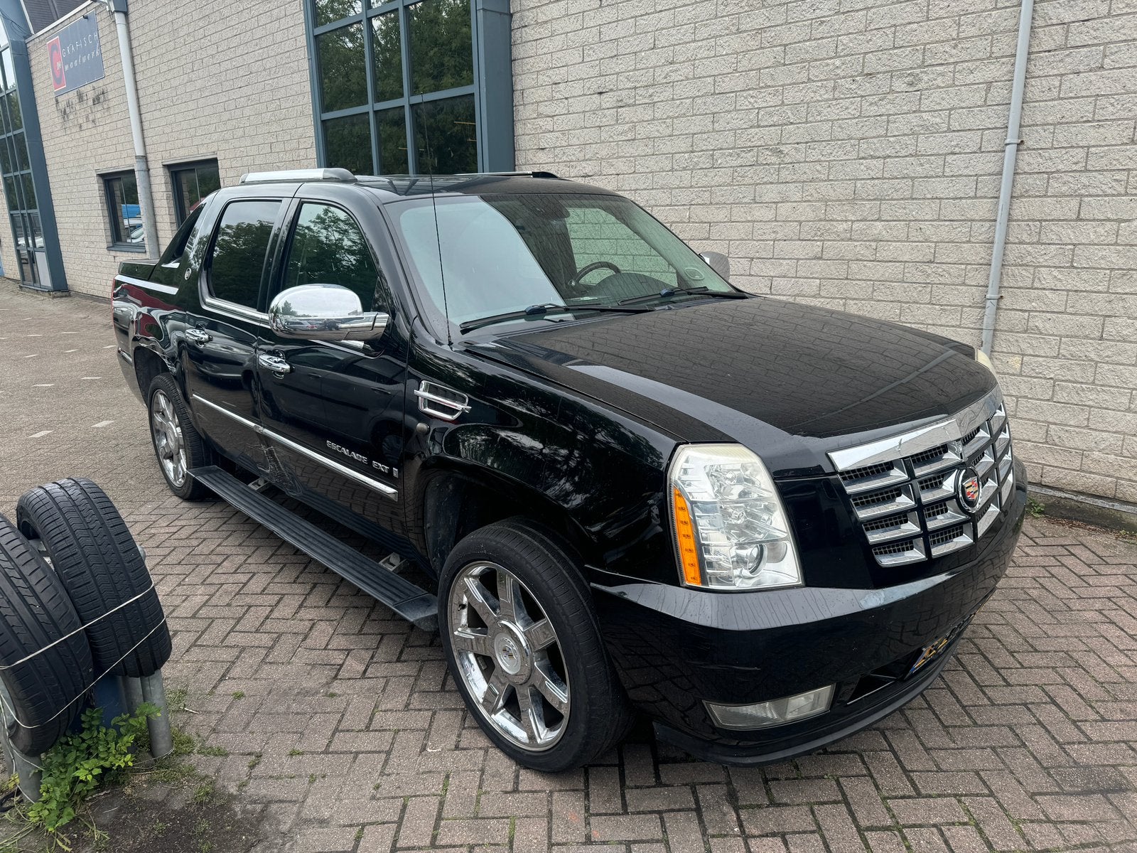 Cadillac Escalade 2009 EXT PANO AIRCO DC PICKUP BIJTJELLING, Automaat, Zwart, Bedrijf, Vierwielaandrijving
