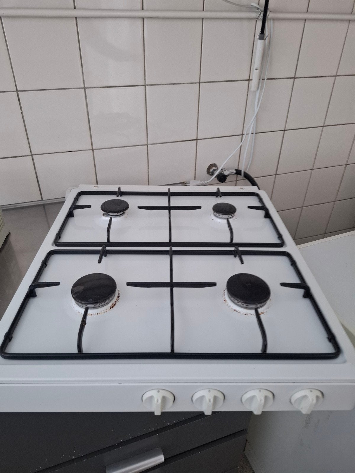 Losse vierpits kookplaat, Witgoed en Apparatuur, Ophalen, Gebruikt, 4 kookzones, Gas