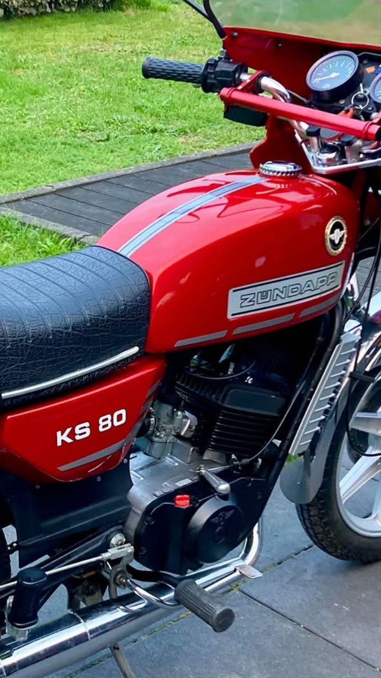Nieuwstaat Zundapp KS80 inc kenteken, Fietsen en Brommers, Ophalen, Zo goed als nieuw, 5 versnellingen, KS50