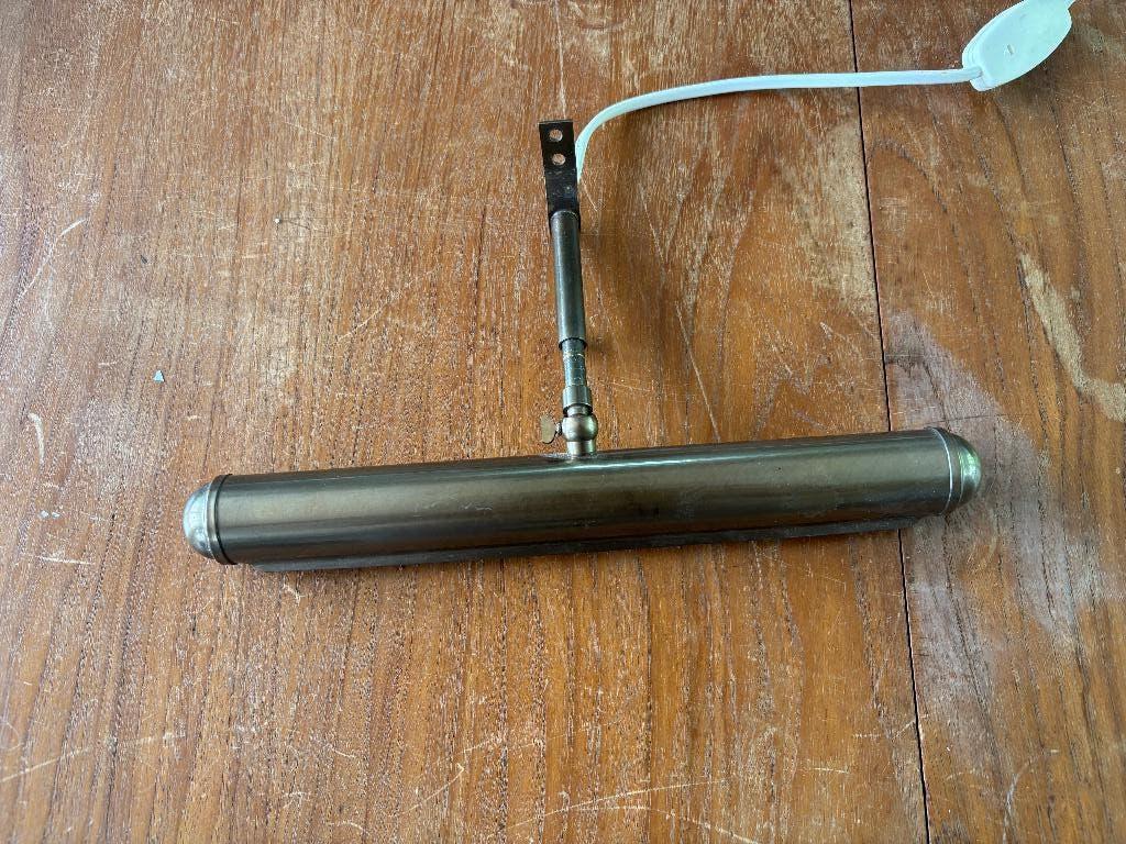 Pianolamp messing, Ophalen of Verzenden, Gebruikt, Metaal, Minder dan 50 cm