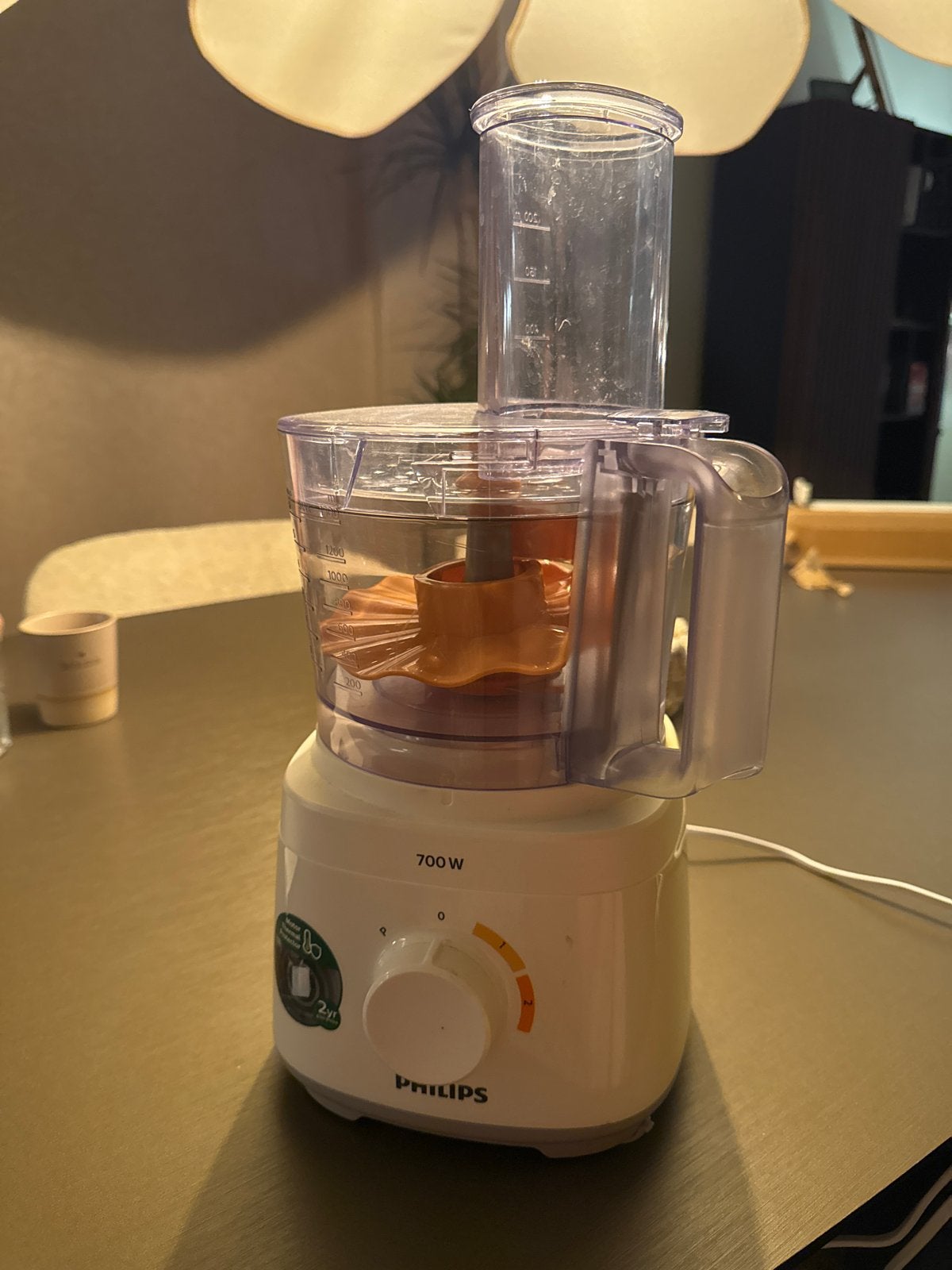 Philips HR7310 Keukenmachine - Compact en Krachtig, 1 tot 2 liter, Ophalen, Gebruikt, 2 snelheden