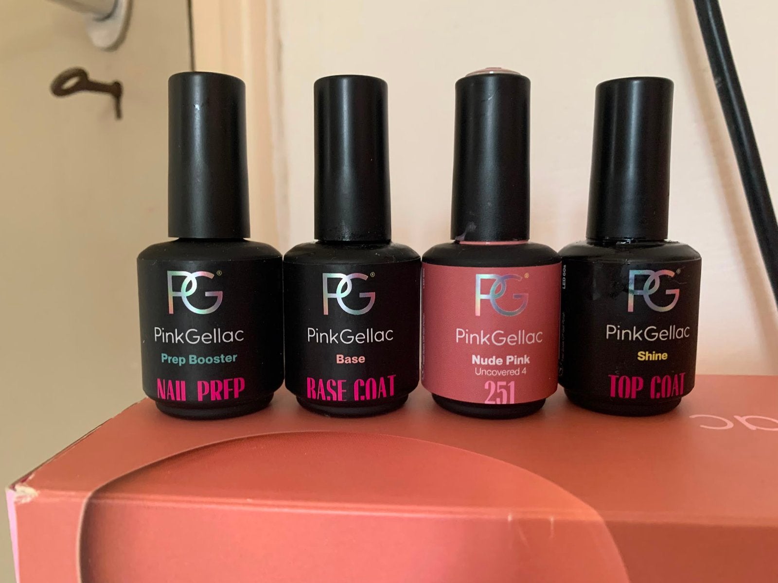 Pink gellac starter set + extra kleuren en primer, Sieraden, Tassen en Uiterlijk, Uiterlijk | Cosmetica en Make-up, Ophalen, Gebruikt