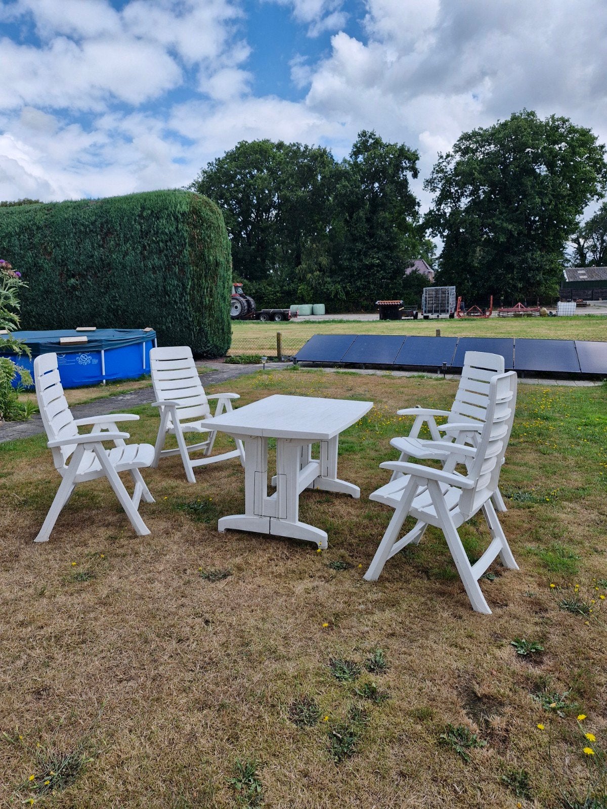 Hartman tuinset voor 4 personen, Ophalen, 4 zitplaatsen, Kunststof, Gebruikt