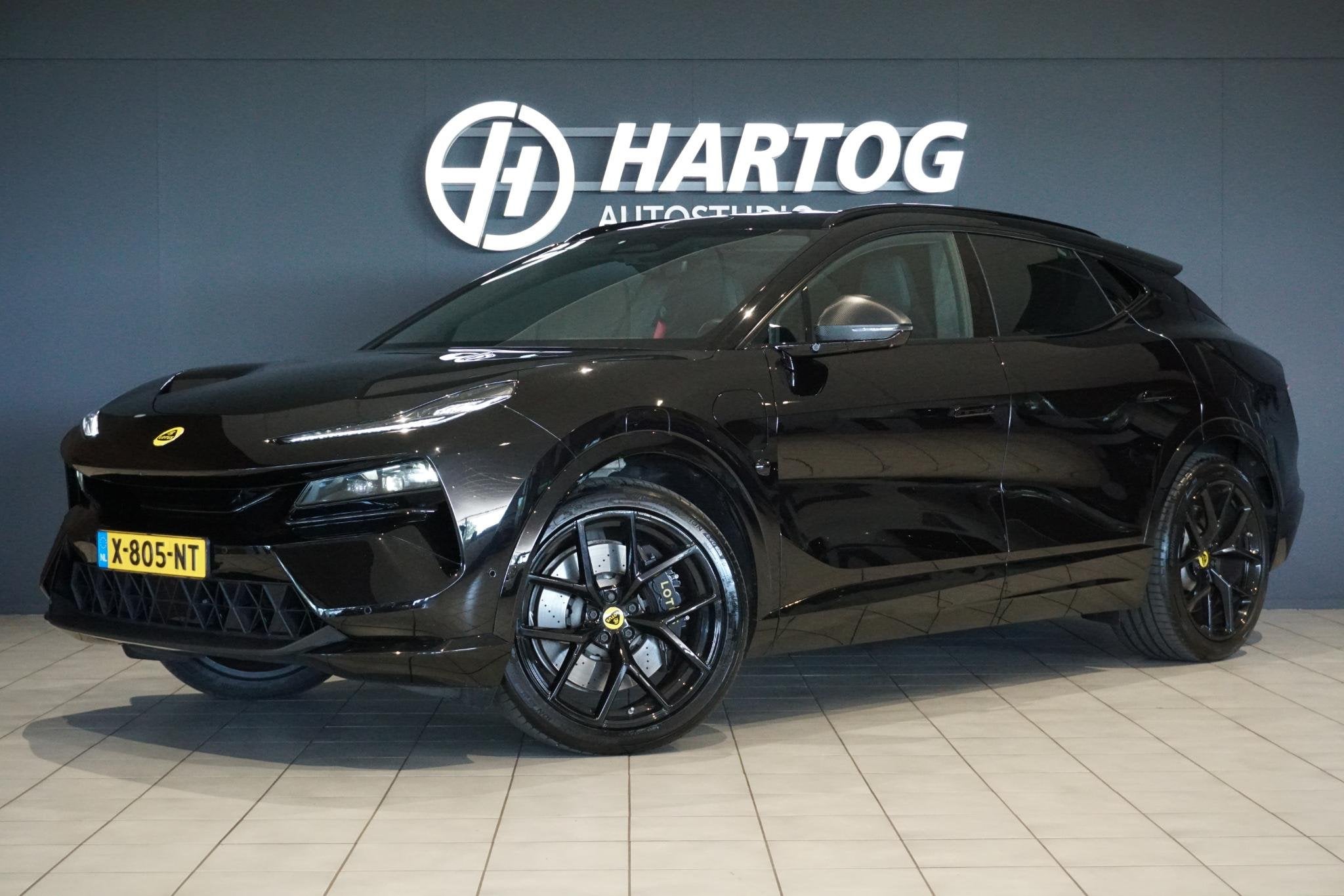 Lotus Eletre EDS 450 4WD 112 kWh 612PK + TREKHAAK / 22 INCH, Auto's, Automaat, Gebruikt, Zwart, Origineel Nederlands