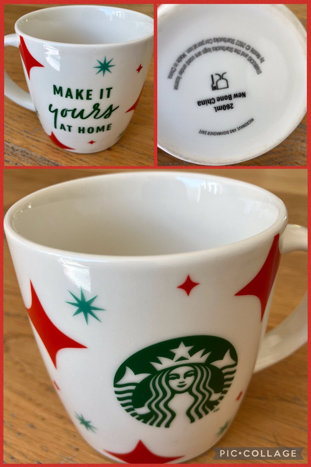 Nieuw=Star Bucks mok beker kerst=make it yours at home, Nieuw, Ophalen of Verzenden, Overige stijlen, Starbucks