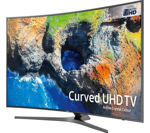 Samsung UE49MU6670 curved tv, Ophalen, Gebruikt, 50 Hz, Samsung