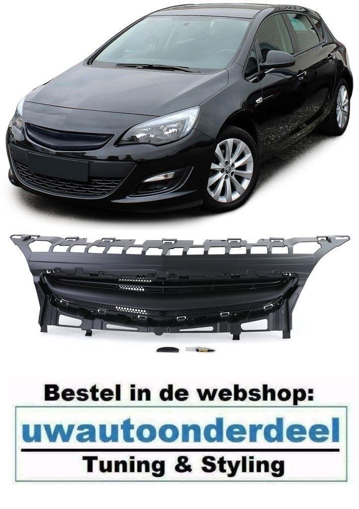 Embleemloze Sport Grill Honingraat Zwart Voor Opel Astra J 5, Verzenden