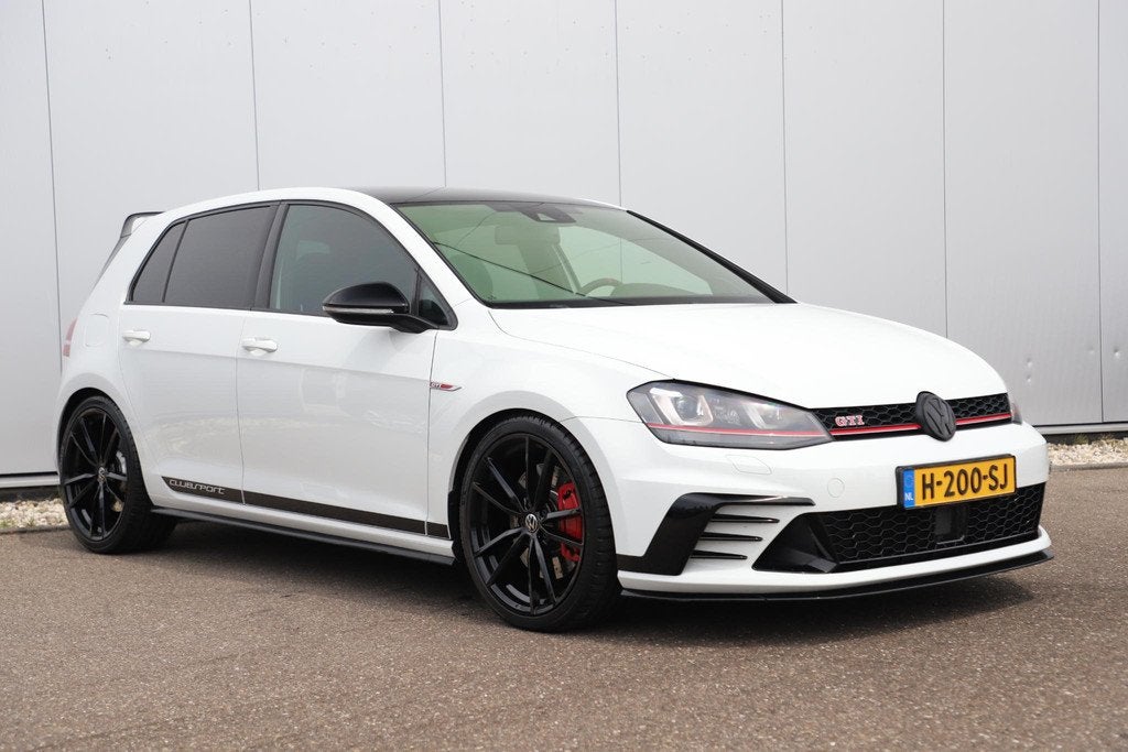 Volkswagen Golf 2.0 TSI GTI Clubsport DSG Automaat 394PK Arm, Auto's, Gebruikt, 4 cilinders, Alcantara, Wit