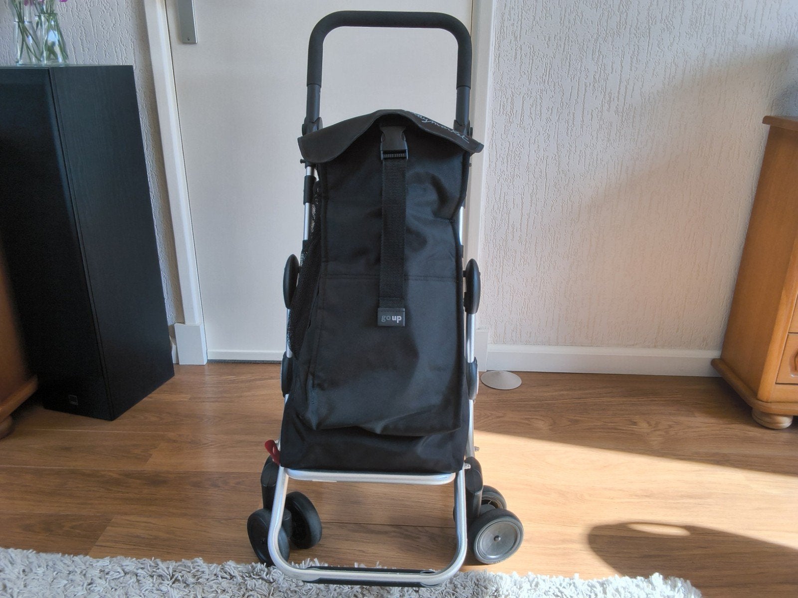 Playmarket Boodschappentrolley  zwart inklapbaar, Sieraden, Tassen en Uiterlijk, Tassen | Reistassen en Weekendtassen, 30 cm of meer