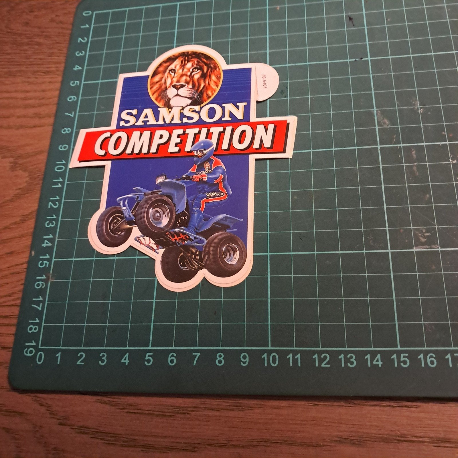 Vintage Samson Competition sticker jaren 80 quad, Ophalen of Verzenden