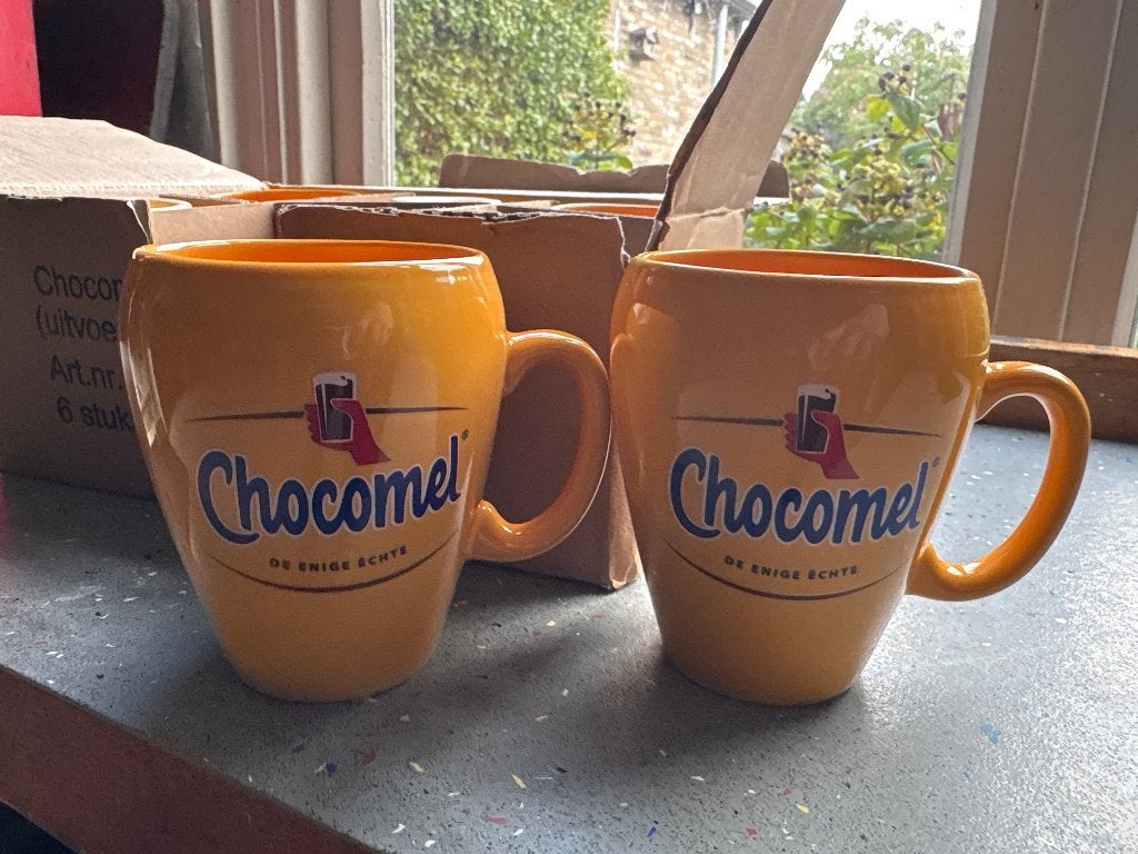 Chocomel Mokken - Set van 6 - Nieuw in Doos, Overige merken, Verzenden, Keramiek, Nieuw