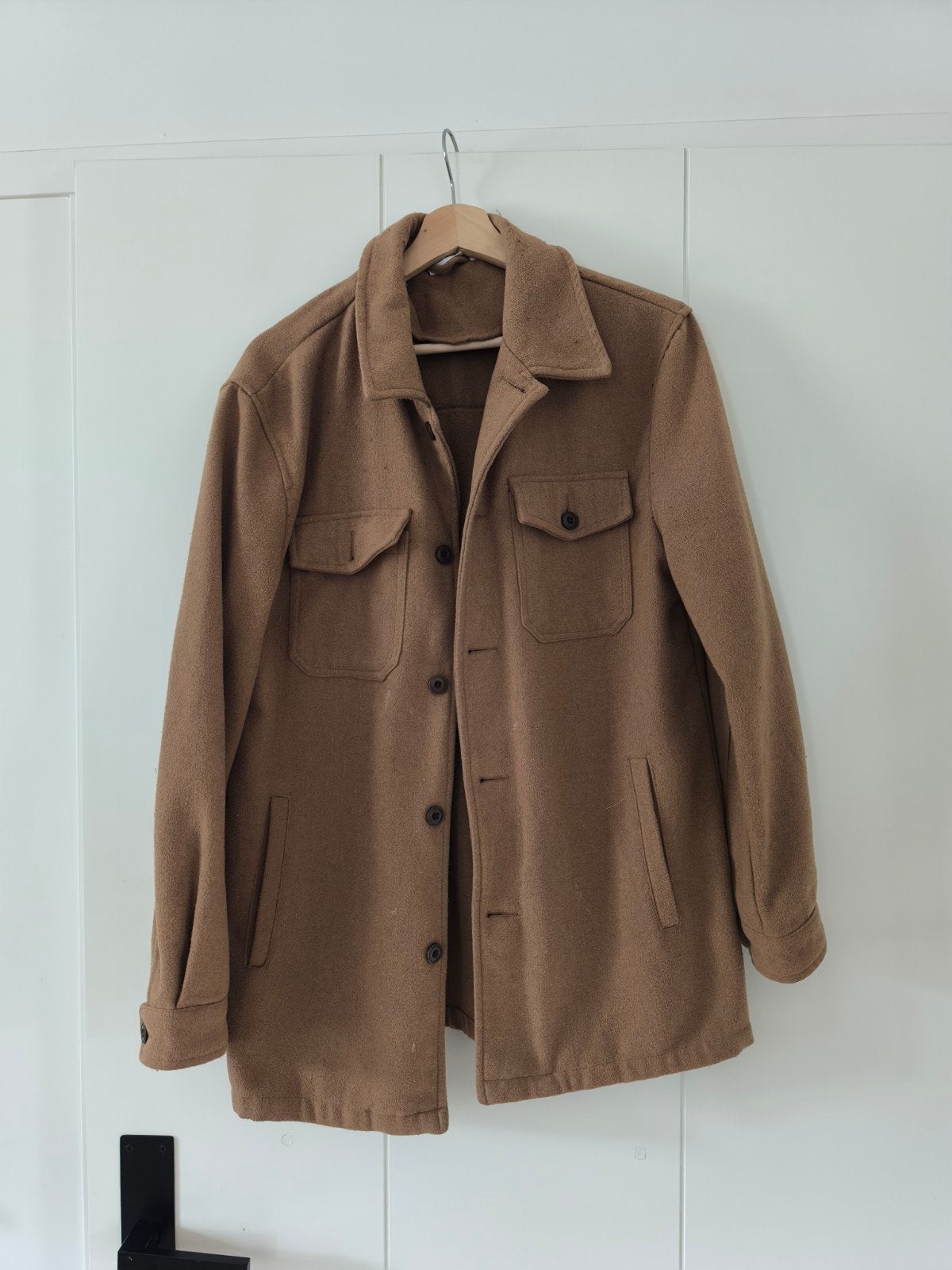 Bruine shacket van Checker, Maat 38/40 (M), Checker, Bruin, Ophalen of Verzenden