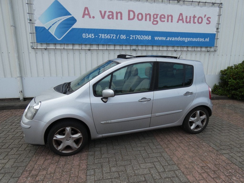 Renault MODUS 1.6-16V INITIALE,Leer,Pano,Cruise,APK 18-6-27, Auto's, Renault, Bedrijf, Modus, ABS, Airbags, Boordcomputer, Centrale vergrendeling