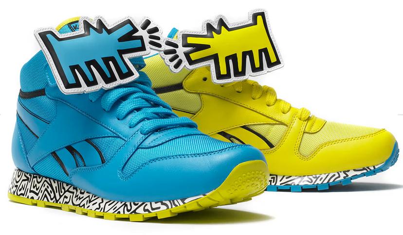 Keith Haring X Reebok sneakers blauw/geel maat 44, Blauw, Nieuw, Ophalen of Verzenden, Sneakers of Gympen