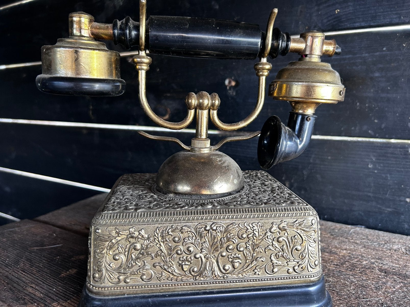 Decoratie telefoon /van messing/koper, Ophalen, Koper of Brons