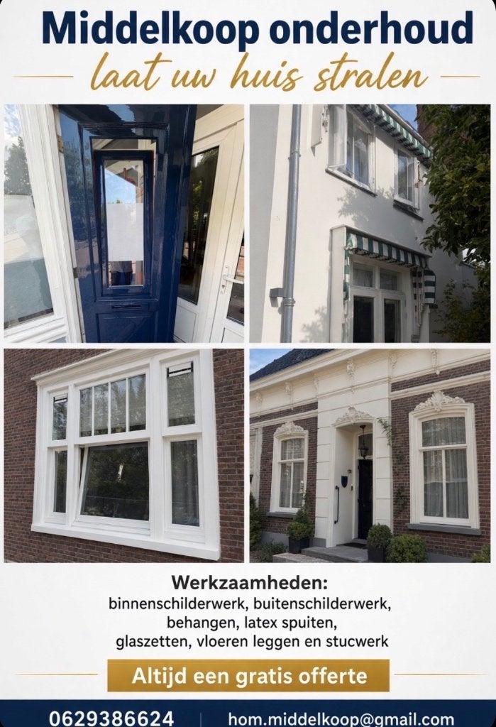 Binnen- Buitenschilderwerk, Garantie, Behangen