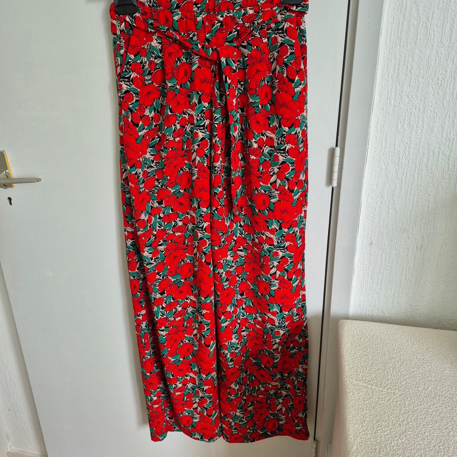 VINTAGE DRESSING Dames Broek S/M - Zeer Goed, Rood, Ophalen of Verzenden, Zo goed als nieuw, VINTAGE DRESSING, Maat 36 (S)