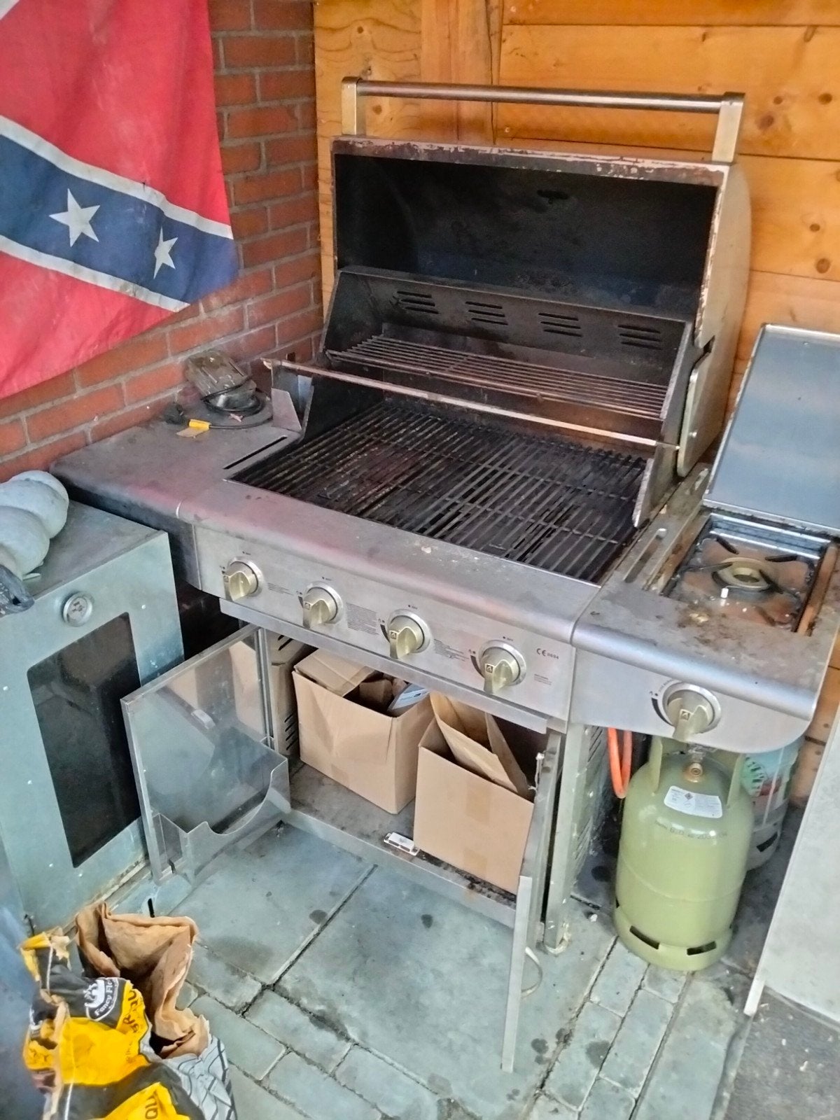 gas bbq, Ophalen, Gebruikt