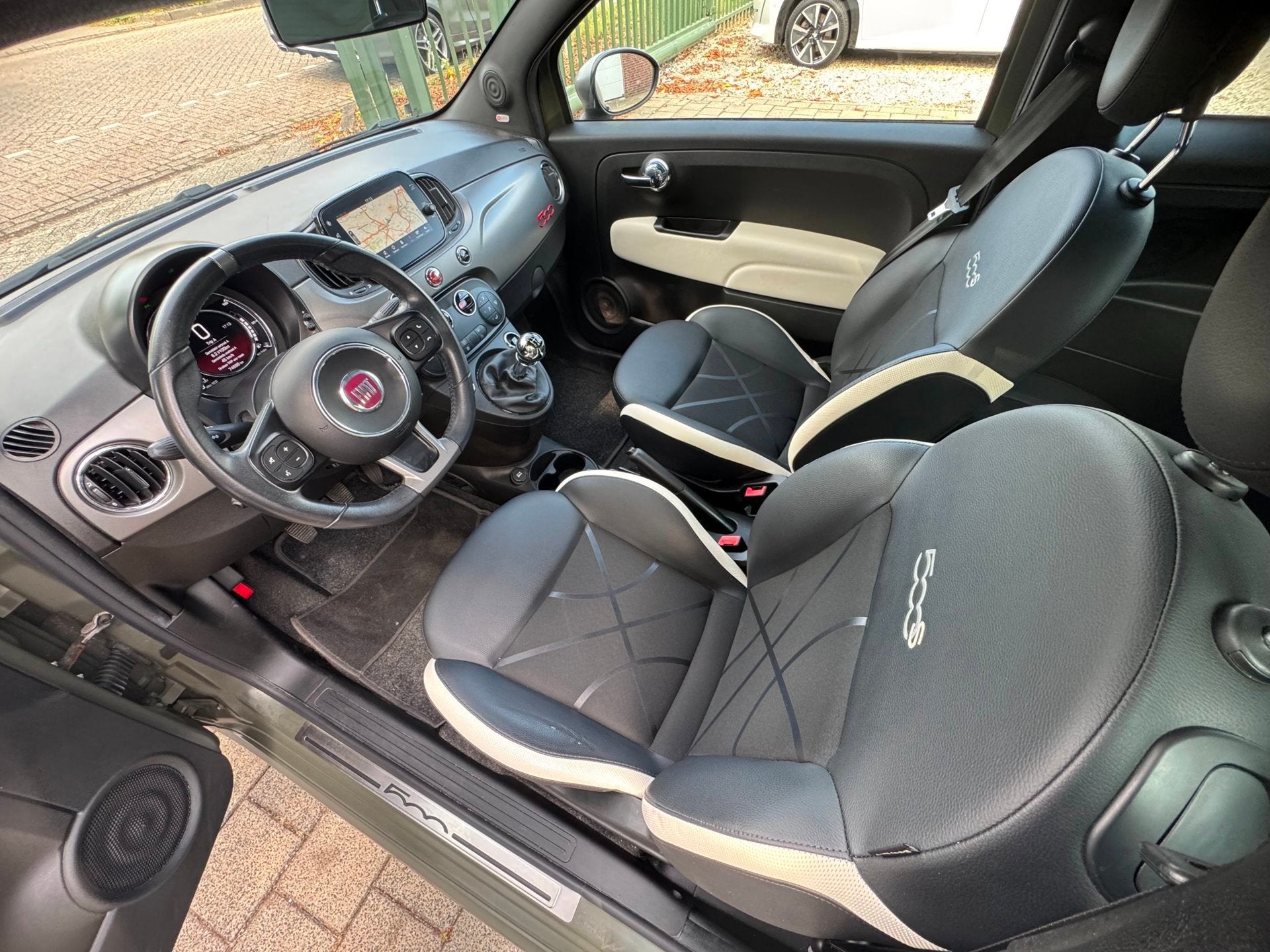 Fiat 500 0.9 TwinAir Turbo Sport|Mat-Groen|Beats|NAP|, Voorwielaandrijving, Gebruikt, Leder en Stof, 905 kg