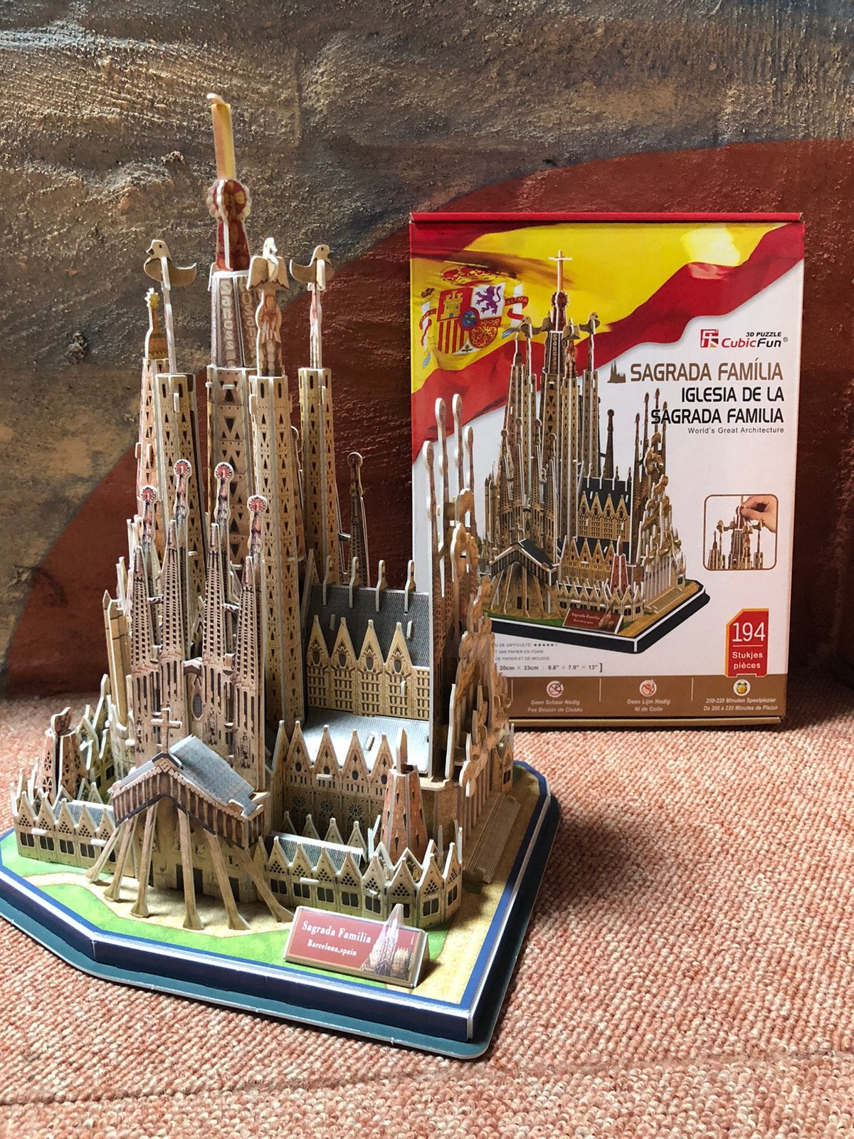 Cubic Fun 3D puzzel Sagrada Familia Barcelona, Ophalen, Minder dan 500 stukjes, Gebruikt, Rubik's of 3D-puzzel