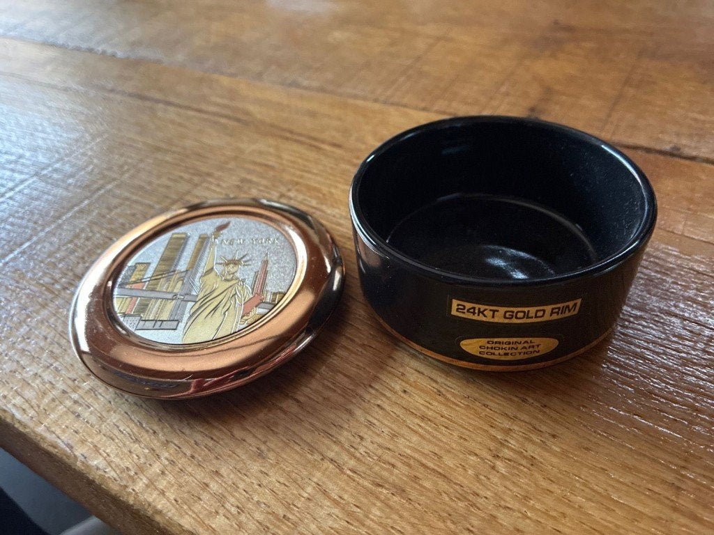 Chokin Art New York doosje 24KT goud, Antiek en Kunst, Ophalen of Verzenden