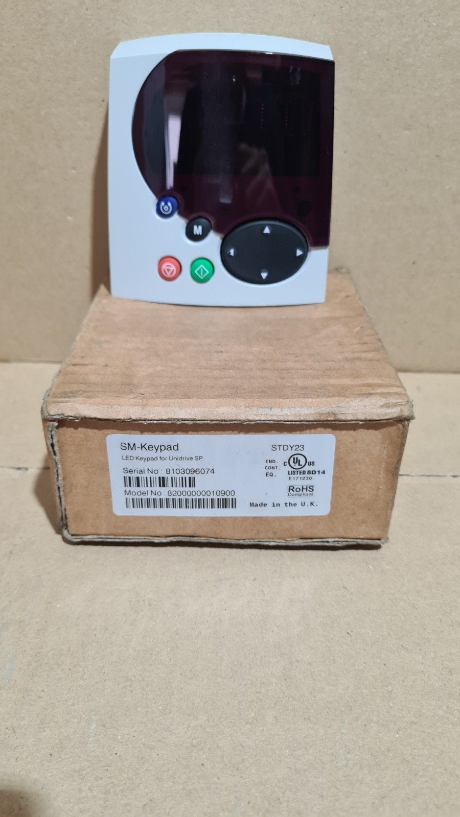 Control techniques Emerson nidec sm keypad stdy23 led displa, Ophalen of Verzenden, Zo goed als nieuw