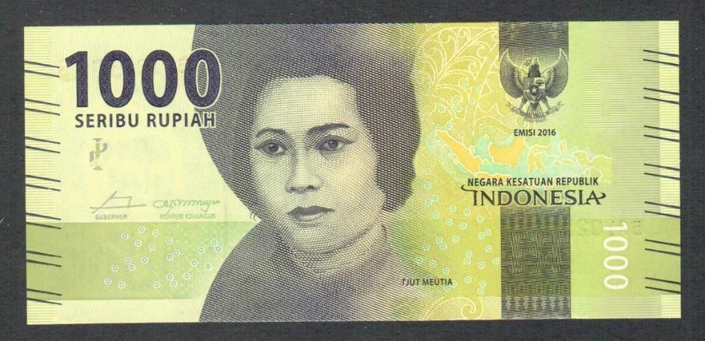 Bankbiljet - Indonesië 1000 Rupiah 2016 - UNC., Postzegels en Munten, Bankbiljetten | Azië, Ophalen of Verzenden, Zuid-Azië, Los biljet