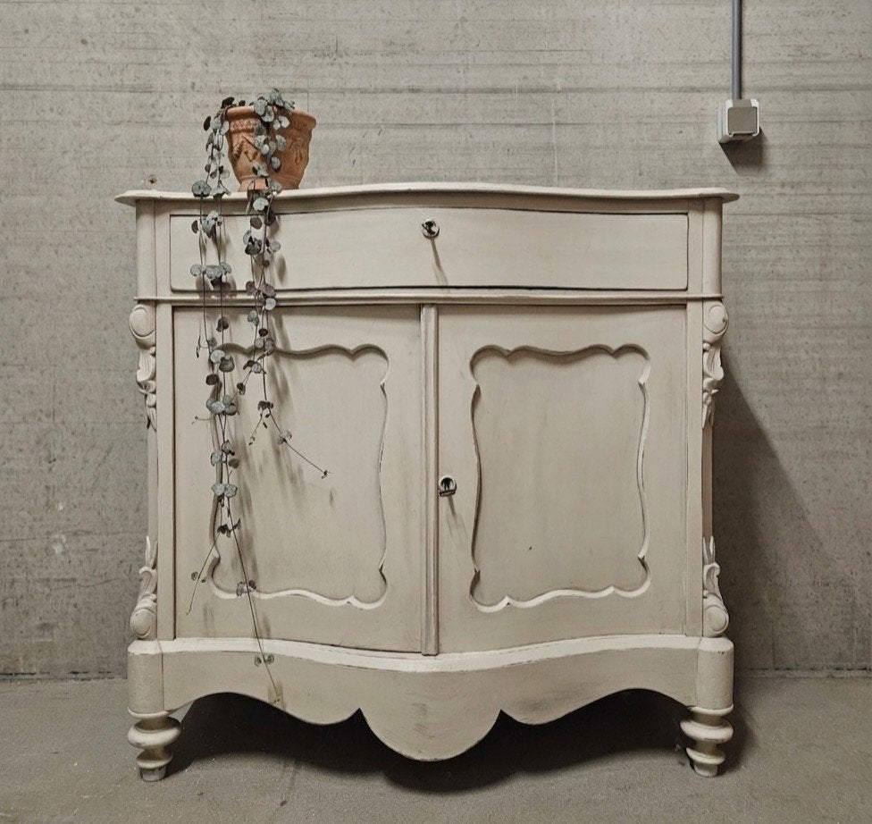 🌿 Antieke brocante Biedermeier commode vintage dressoir, Ophalen of Verzenden