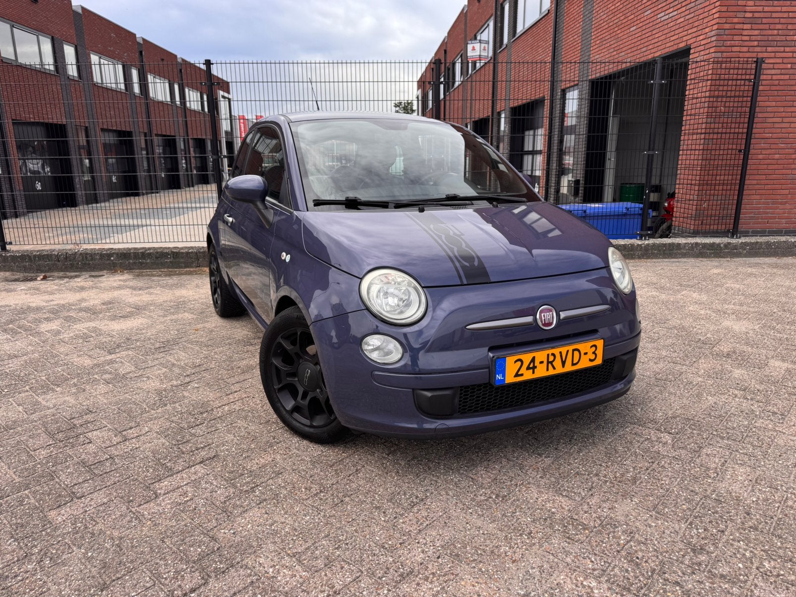Fiat 500 0.9 Twinair 2011 Blauw | HANDEL EXPORT | Nieuwe APK, Voorwielaandrijving, Euro 5, Leder en Stof, 905 kg