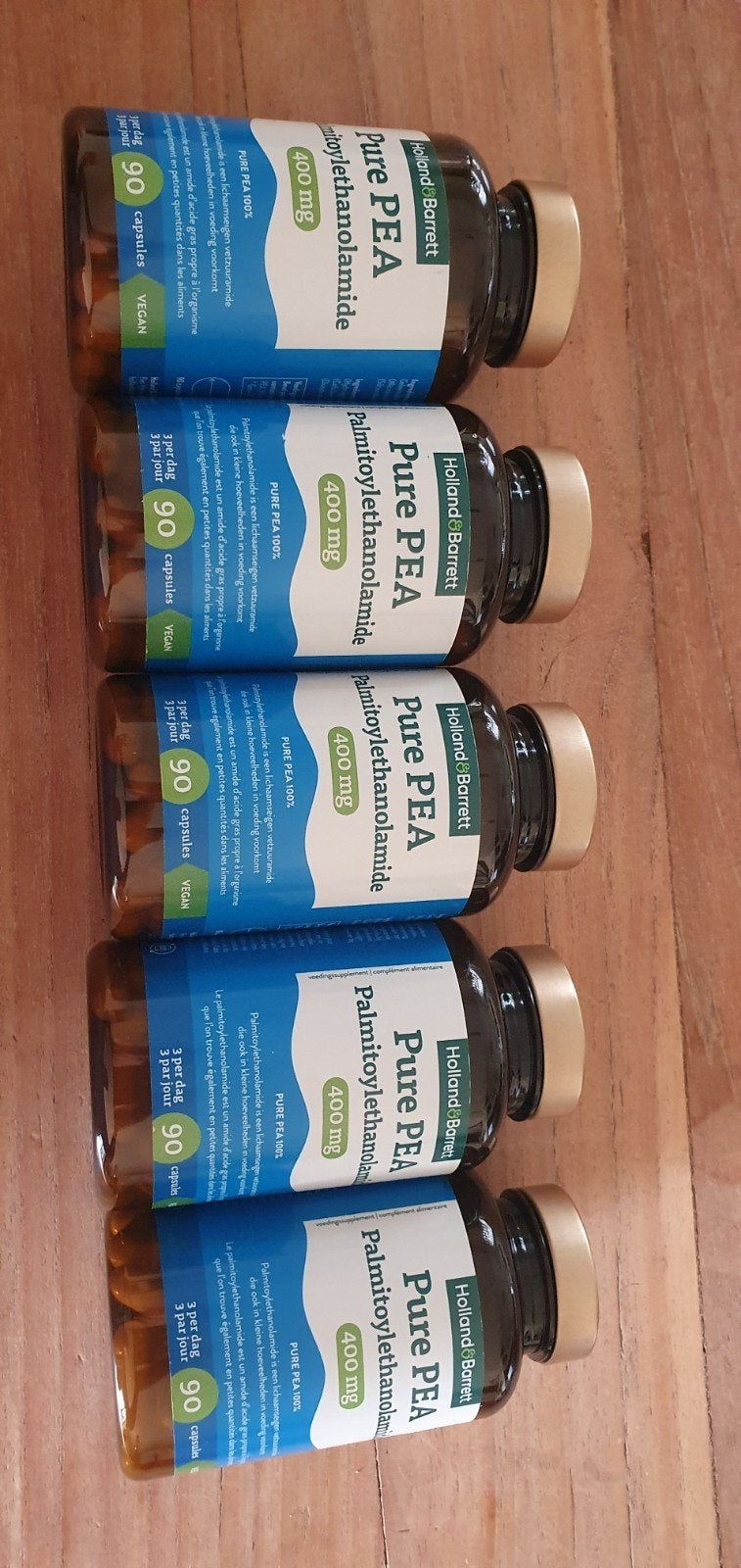 Holland & Barrett Pure PEA 400mg - 90 capsules (5 stuks), Ophalen of Verzenden