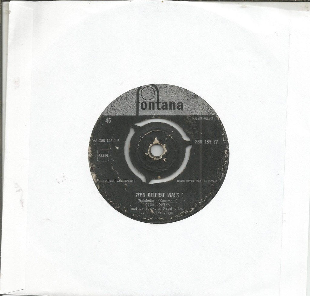 Olga Lowina - Zo'n Beierse Wals (1960), Gebruikt, 7 inch, Ophalen of Verzenden, Levenslied of Smartlap