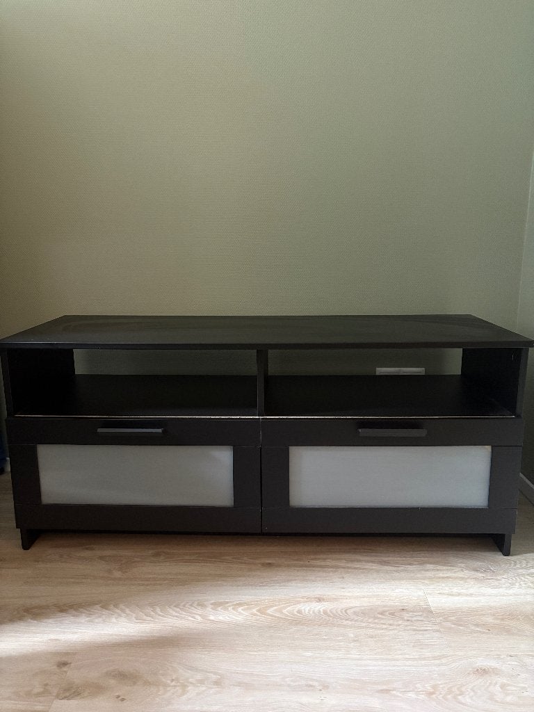 Ikea - TV kast - Zwart, Huis en Inrichting, Kasten | Televisiemeubels, Ophalen, Minder dan 50 cm, Zo goed als nieuw, Minder dan 100 cm