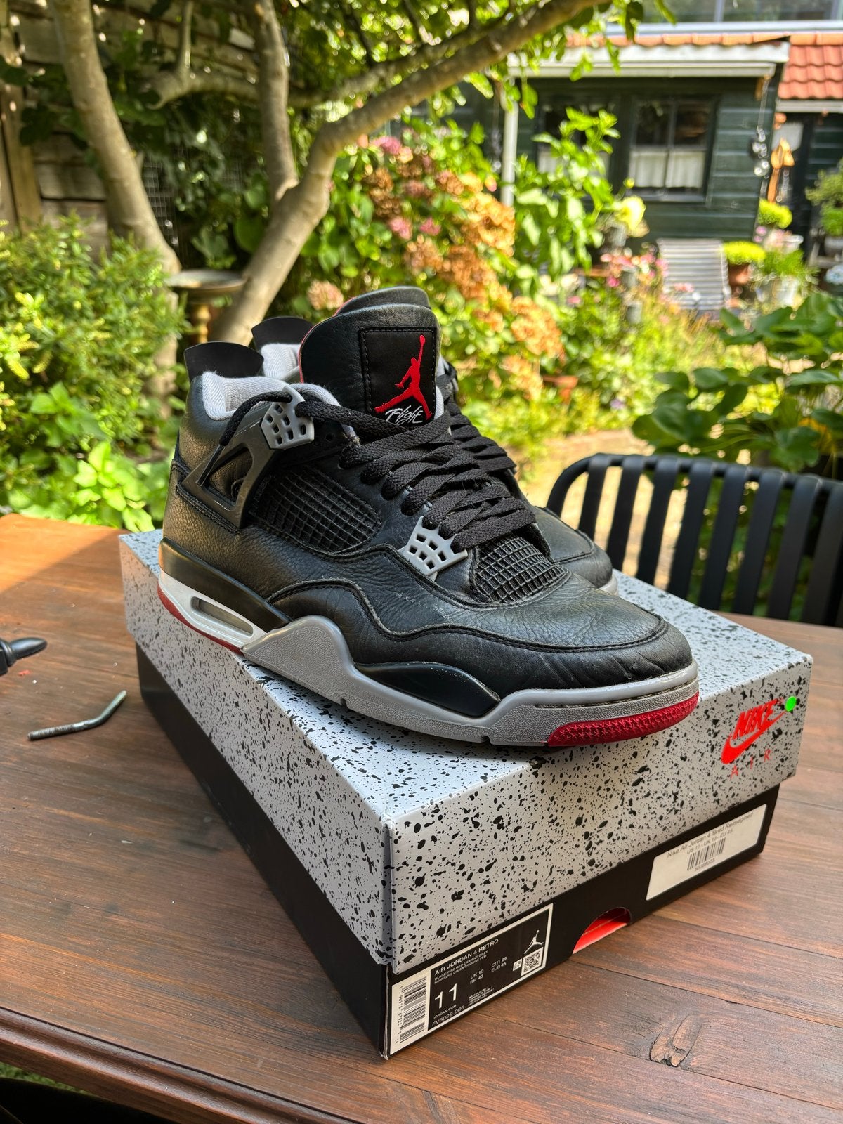 Nike air jordan 4 bred reimagined, Kleding | Heren, Zwart, Ophalen of Verzenden, Sneakers of Gympen, Gedragen