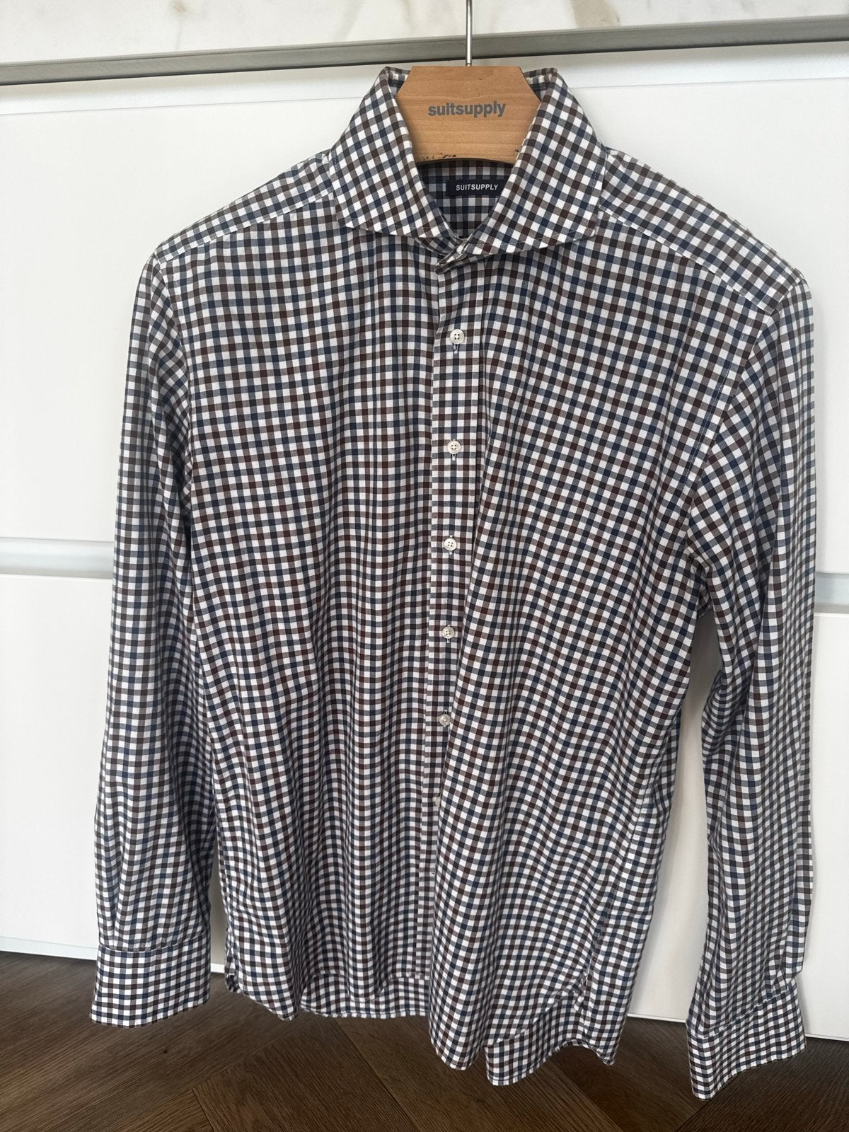 Suitsupply overhemd, Ophalen of Verzenden, Zo goed als nieuw, Meerkleurig, Halswijdte 39/40 (M)