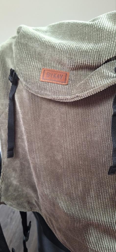 Bykay Moss green ribstof draagzak, Kinderen en Baby's, Babydragers en Draagdoeken, Ophalen of Verzenden, Zo goed als nieuw, Draagzak