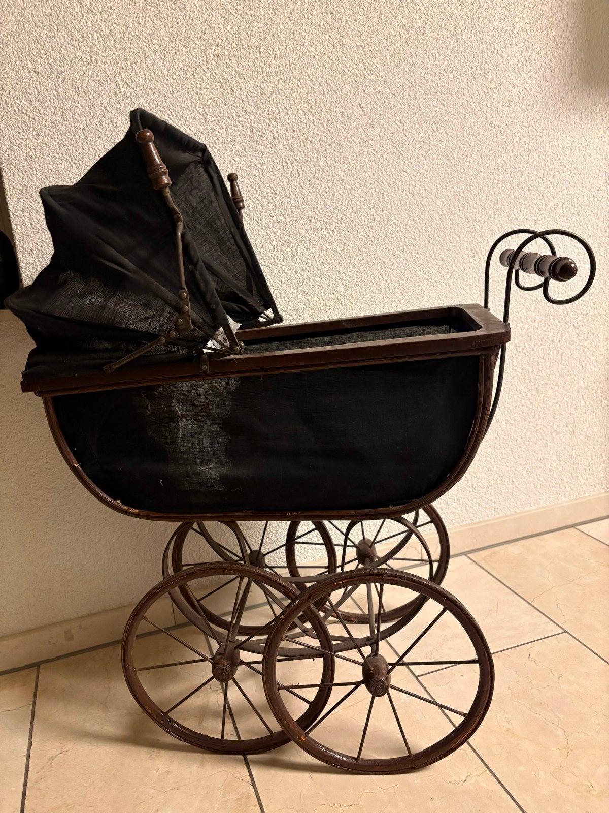 Antieke Poppenwagen - Vintage Decoratie Stuk, Ophalen, Gebruikt, Kinderwagen, Overige merken
