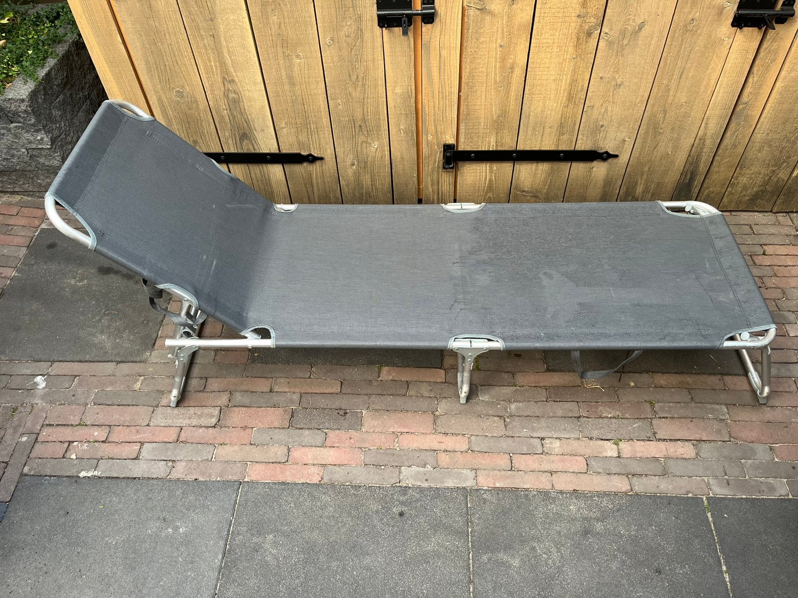 Ligstoel opvouwbaar, Ophalen, Zo goed als nieuw, Aluminium