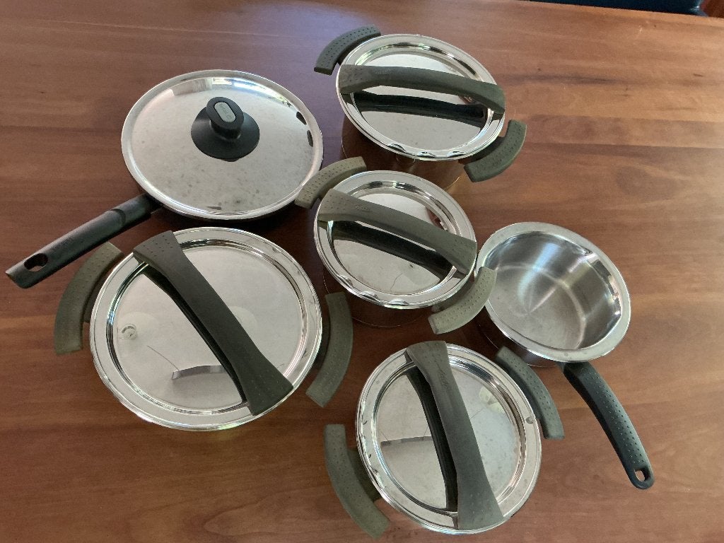 Fissler pannenset voor gas, Ophalen, Gebruikt, Pannenset, Met deksel