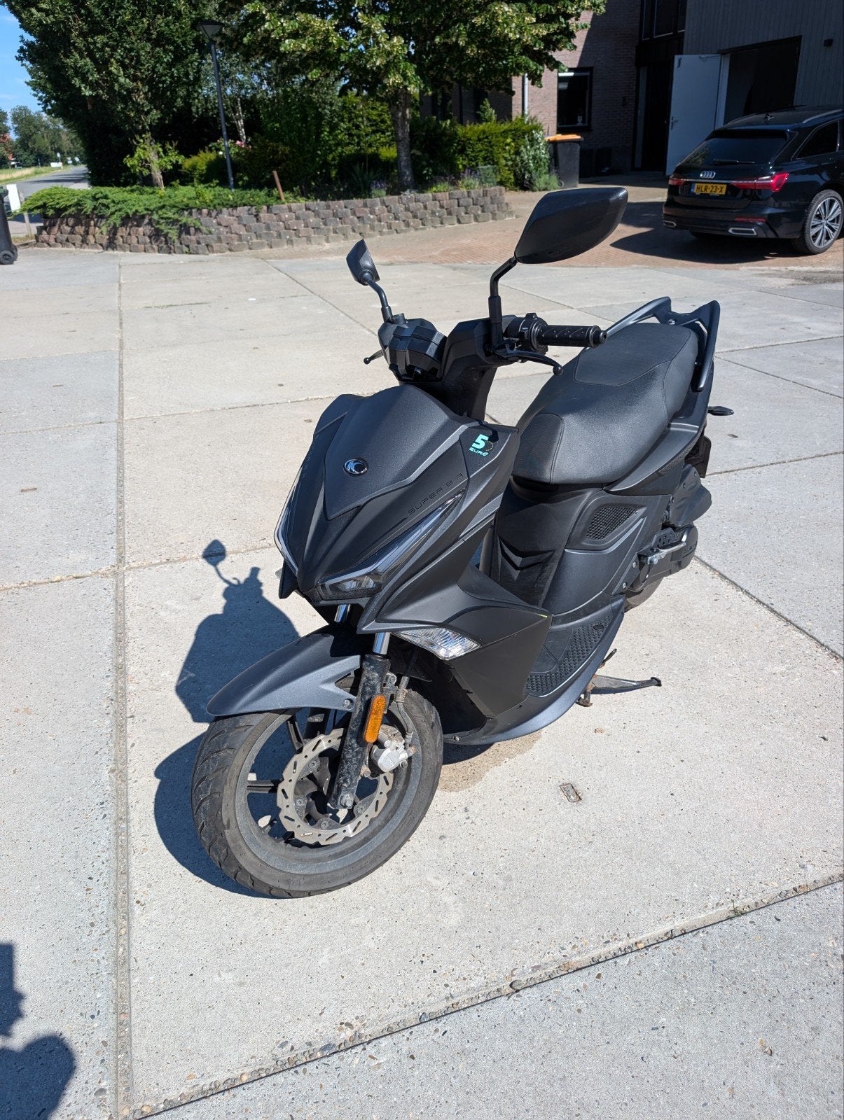 Kymco Super 8R Zwart - Sportieve Scooter, Ophalen, Zo goed als nieuw, Benzine, 50 cc