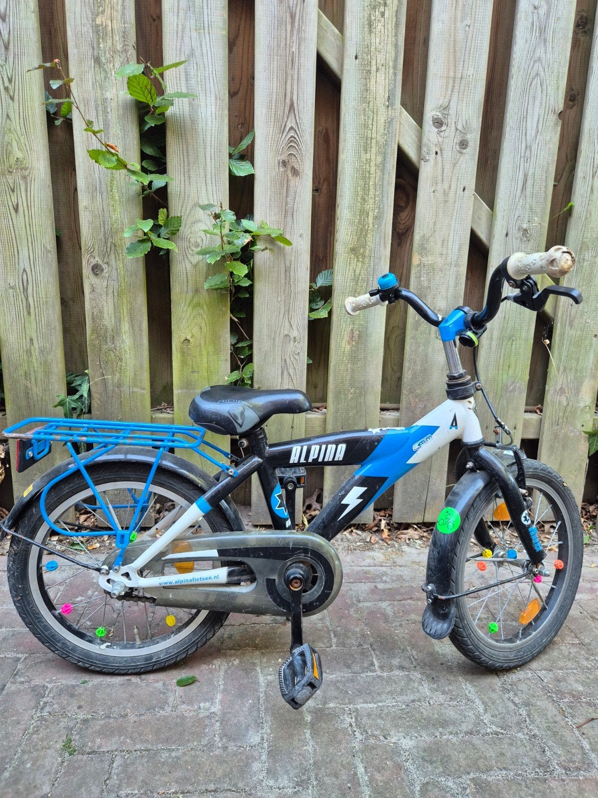 Alpina kinderfiets 16 inch - Gebruikt, Fietsen en Brommers, Fietsen | Kinderfietsjes, Ophalen, Terugtraprem, Alpina, 16 tot 20 inch