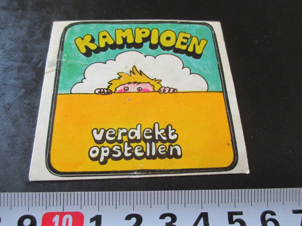 sticker frisdrank raak strip kampioen verdekt opstellen *, Verzamelen, Stickers, Ophalen, Zo goed als nieuw
