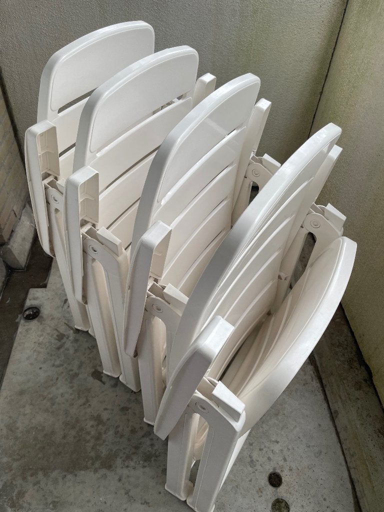 Jardin tuinstoelen set incl. kussens, Ophalen, Gebruikt, Kunststof, Verstelbaar