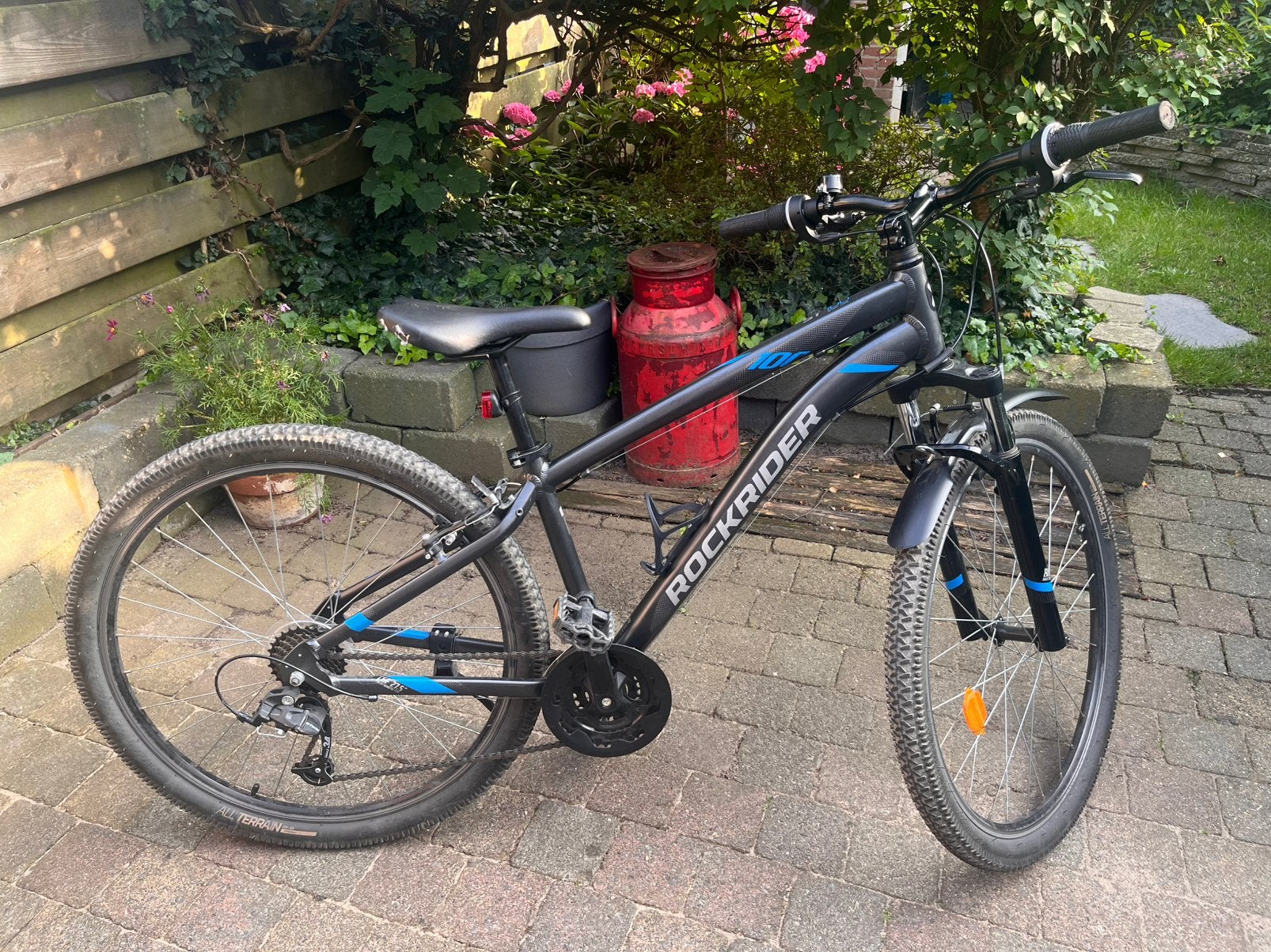 Rockrider Mountain Bike 27 inch, Gebruikt, Versnellingen, Schijfrem, Ophalen