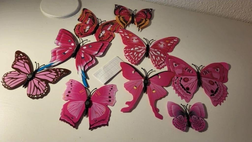 Vlindertjes pvc kinderkamer babykamer muur decoratie, Ophalen, Nieuw, Wanddecoratie