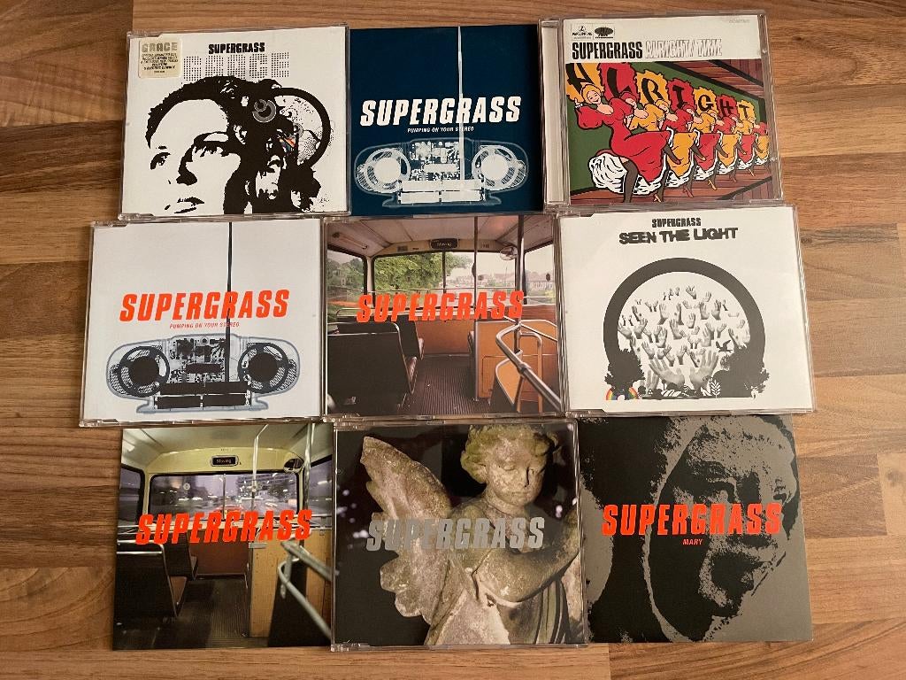 Supergrass CD Singles (23 stuks) vanaf 1,-, Cd's en Dvd's, Cd Singles, Zo goed als nieuw, 6 singles of meer, Ophalen of Verzenden