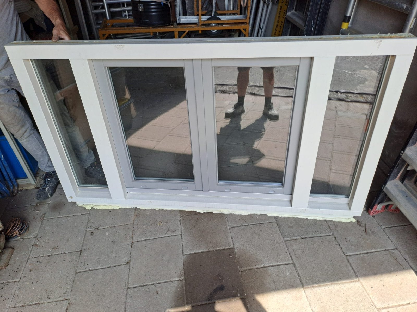 Nieuw! Hardhouten ( dakkapel) kozijn met draai/kiep ramen, Doe-het-zelf en Verbouw, Ophalen, Raamkozijn, Nieuw, 150 tot 225 cm