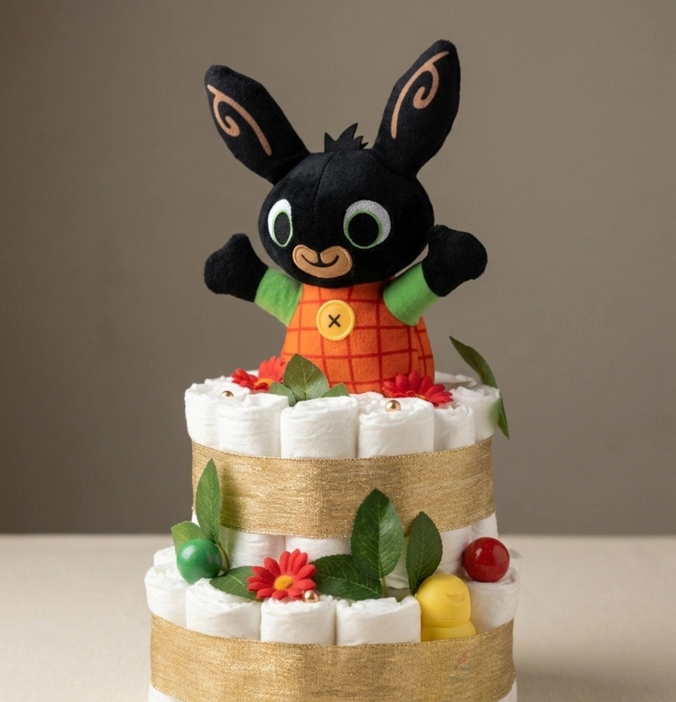 Bing Konijn Luiertaart - Kraamcadeau met knuffel, Ophalen of Verzenden, Nieuw, Kraamcadeau