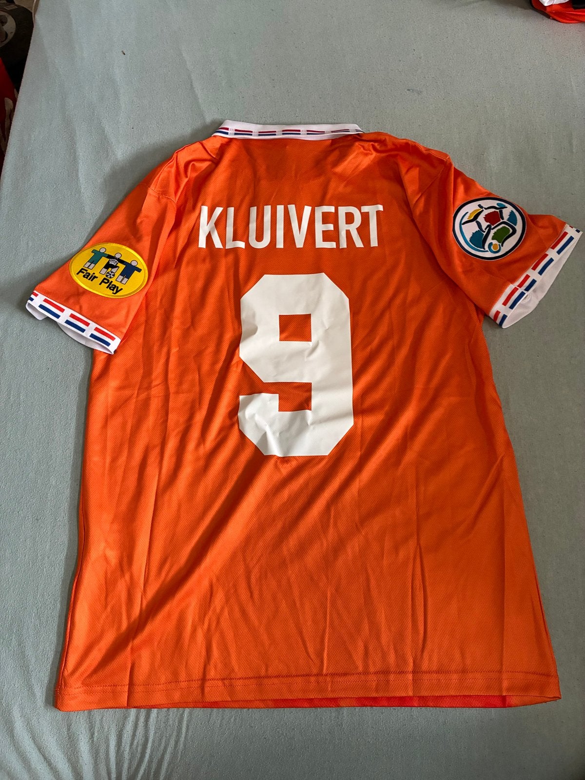 EK 1996 Patrick Kluivert Voetbalshirt - Nieuw met kaartjes, Maat M, Ophalen of Verzenden, Nieuw, Shirt