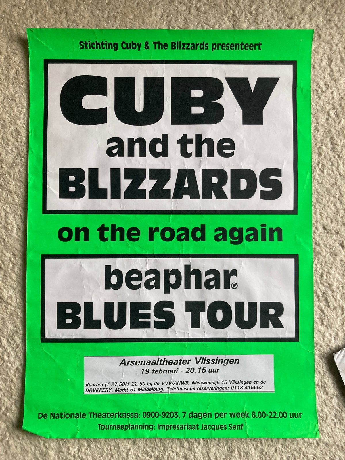 Cuby blues Muskee vlissingen, Ophalen of Verzenden, Gebruikt, Foto of Kaart